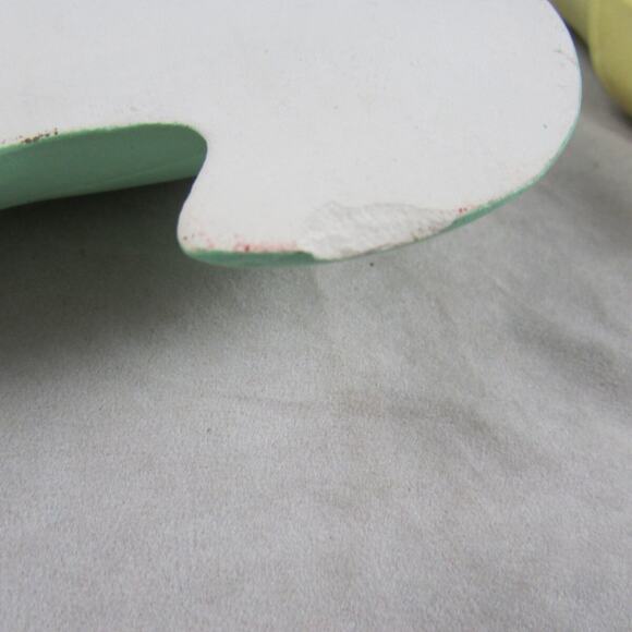 Set of 2 Chalkware Wall Plaques Praying Boy Girl 11.5" Length Vintage 1970 - Picture 5 of 8